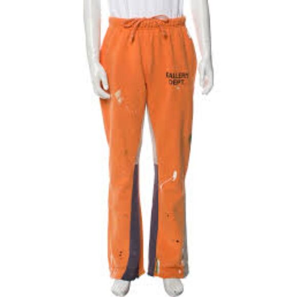 Gallery Dept Pants - Gallery Dept. painter flare colorblock sweat pants orange nwt medium